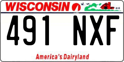 WI license plate 491NXF