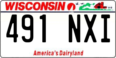 WI license plate 491NXI