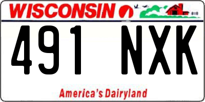 WI license plate 491NXK