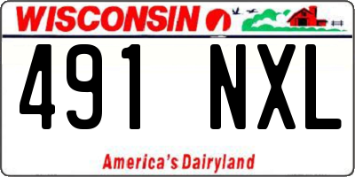 WI license plate 491NXL