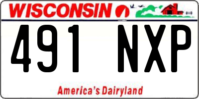 WI license plate 491NXP