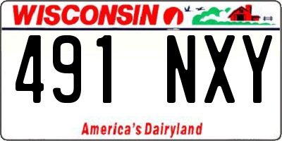 WI license plate 491NXY