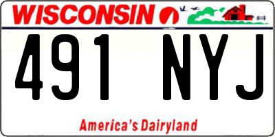 WI license plate 491NYJ