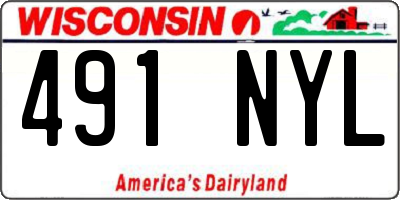 WI license plate 491NYL