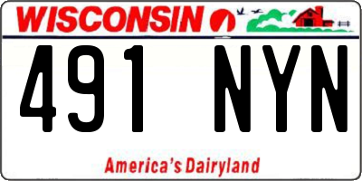 WI license plate 491NYN