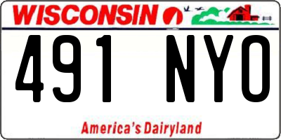 WI license plate 491NYO