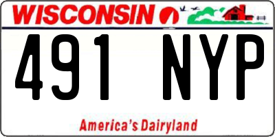 WI license plate 491NYP
