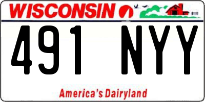 WI license plate 491NYY