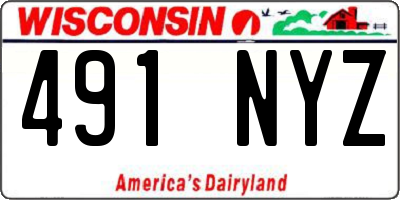 WI license plate 491NYZ