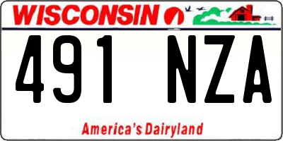 WI license plate 491NZA