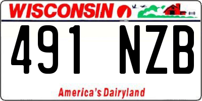 WI license plate 491NZB