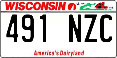 WI license plate 491NZC