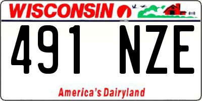 WI license plate 491NZE