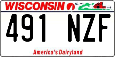 WI license plate 491NZF