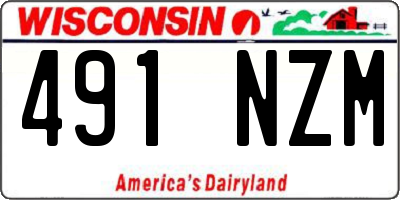 WI license plate 491NZM