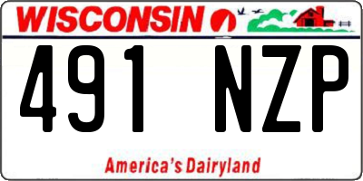 WI license plate 491NZP