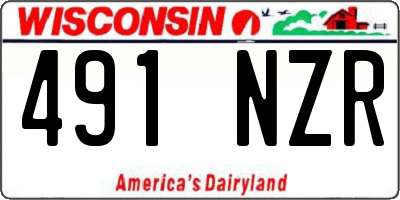 WI license plate 491NZR