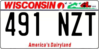 WI license plate 491NZT