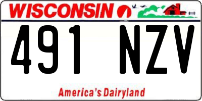 WI license plate 491NZV