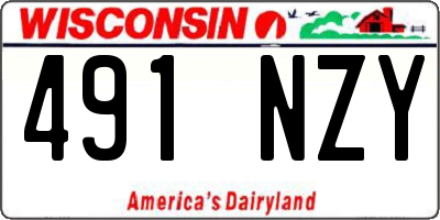 WI license plate 491NZY