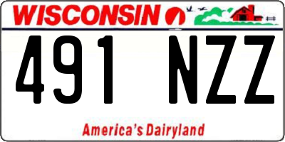 WI license plate 491NZZ
