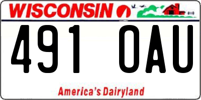 WI license plate 491OAU