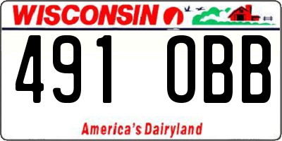 WI license plate 491OBB