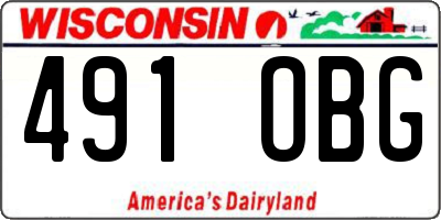 WI license plate 491OBG