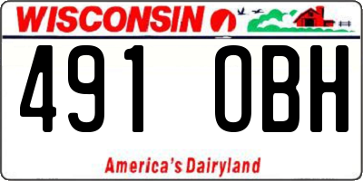 WI license plate 491OBH