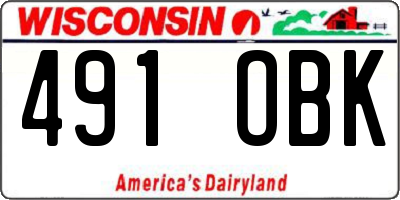 WI license plate 491OBK