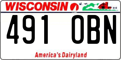 WI license plate 491OBN