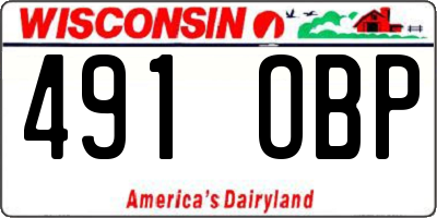 WI license plate 491OBP