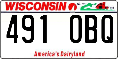 WI license plate 491OBQ