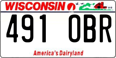 WI license plate 491OBR