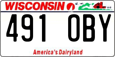 WI license plate 491OBY