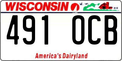 WI license plate 491OCB