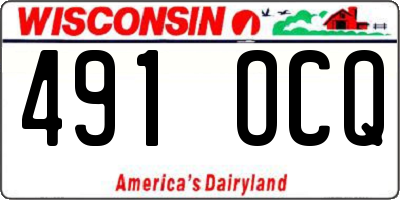 WI license plate 491OCQ