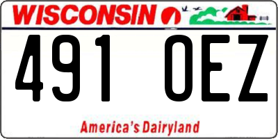 WI license plate 491OEZ