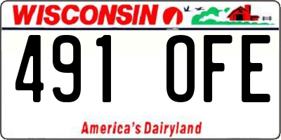 WI license plate 491OFE