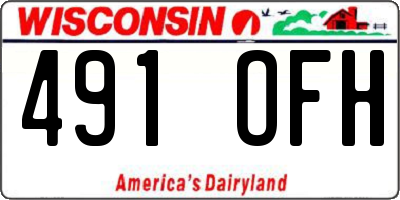 WI license plate 491OFH
