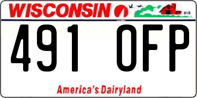 WI license plate 491OFP