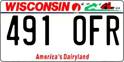 WI license plate 491OFR
