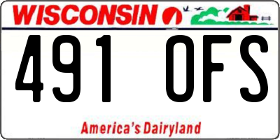 WI license plate 491OFS