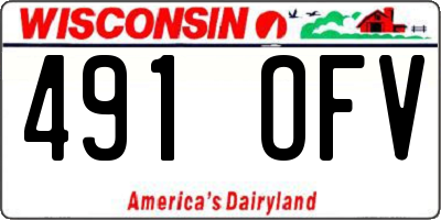 WI license plate 491OFV