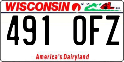 WI license plate 491OFZ
