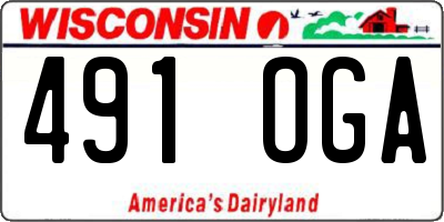 WI license plate 491OGA