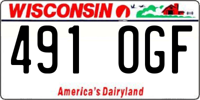 WI license plate 491OGF