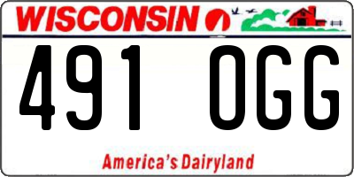 WI license plate 491OGG