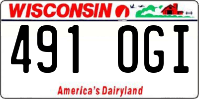 WI license plate 491OGI