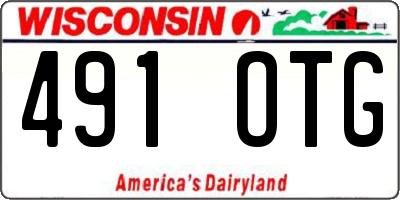 WI license plate 491OTG